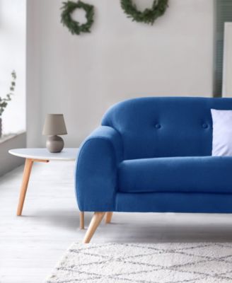 Nauru 8.66" Traditional Petite Ceramic Orb Bedside Table Desk Lamp with Tapered Drum Fabric Shade