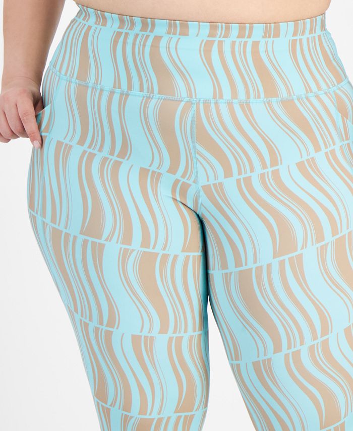 Id Ideology Big Girls Geo Print Capri Leggings Green Size X Large main image 0
