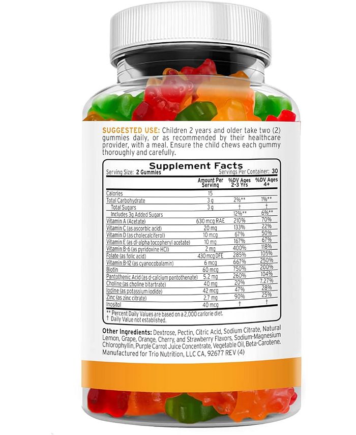 Trio Nutrition Kids Multivitamin Gummies | 60ct - Macy's