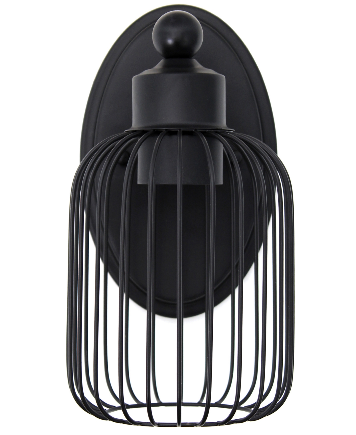 Shop Lalia Home Ironhouse 10.5" One Light Industrial Decorative Cage Wall Sconce Uplight Downlight Wall Mounted Fixt In Black