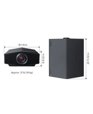 VPL-XW5000ES 4K HDR Laser Home Theater Projector with Wide Dynamic Range Optics, 95% DCI-P3 Wide Color Gamut, & 2,000 Lumen Brightness