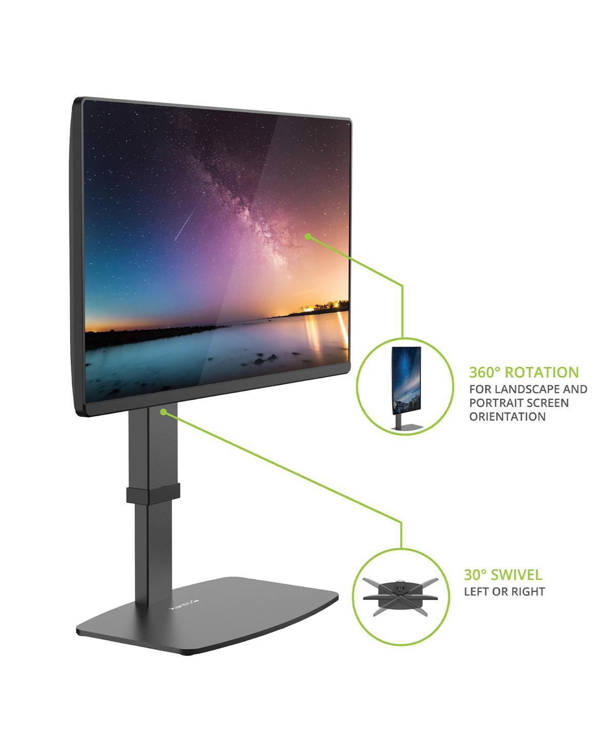 Kanto DTS1000 Universal Desktop Stand with Adjustable Height, Tilt, and Swivel for Monitors