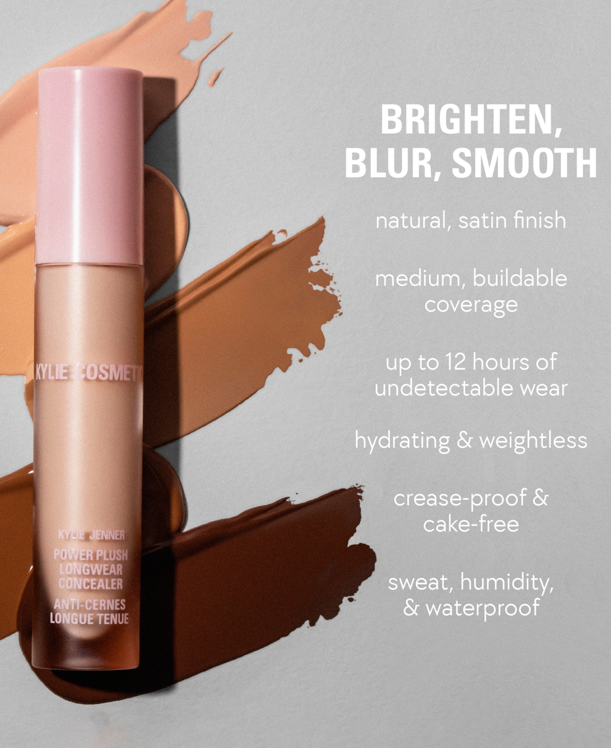 Kylie Cosmetics Power Plush Longwear Concealer, 0.16 oz. - 7C