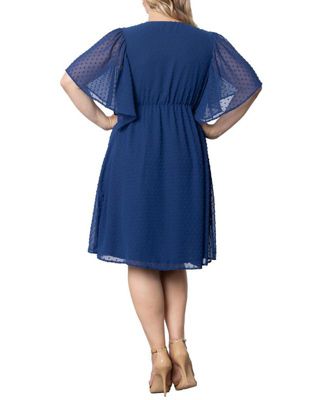 Plus Size Florence Flutter Sleeve Dress