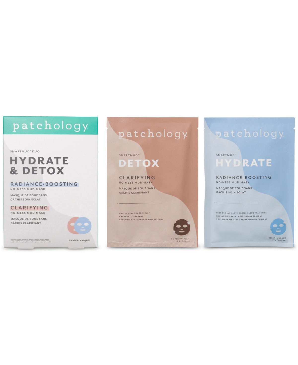Shop Patchology 2-pc. Smartmud Hydrate & Detox No-mess Mud Mask Set In No Color