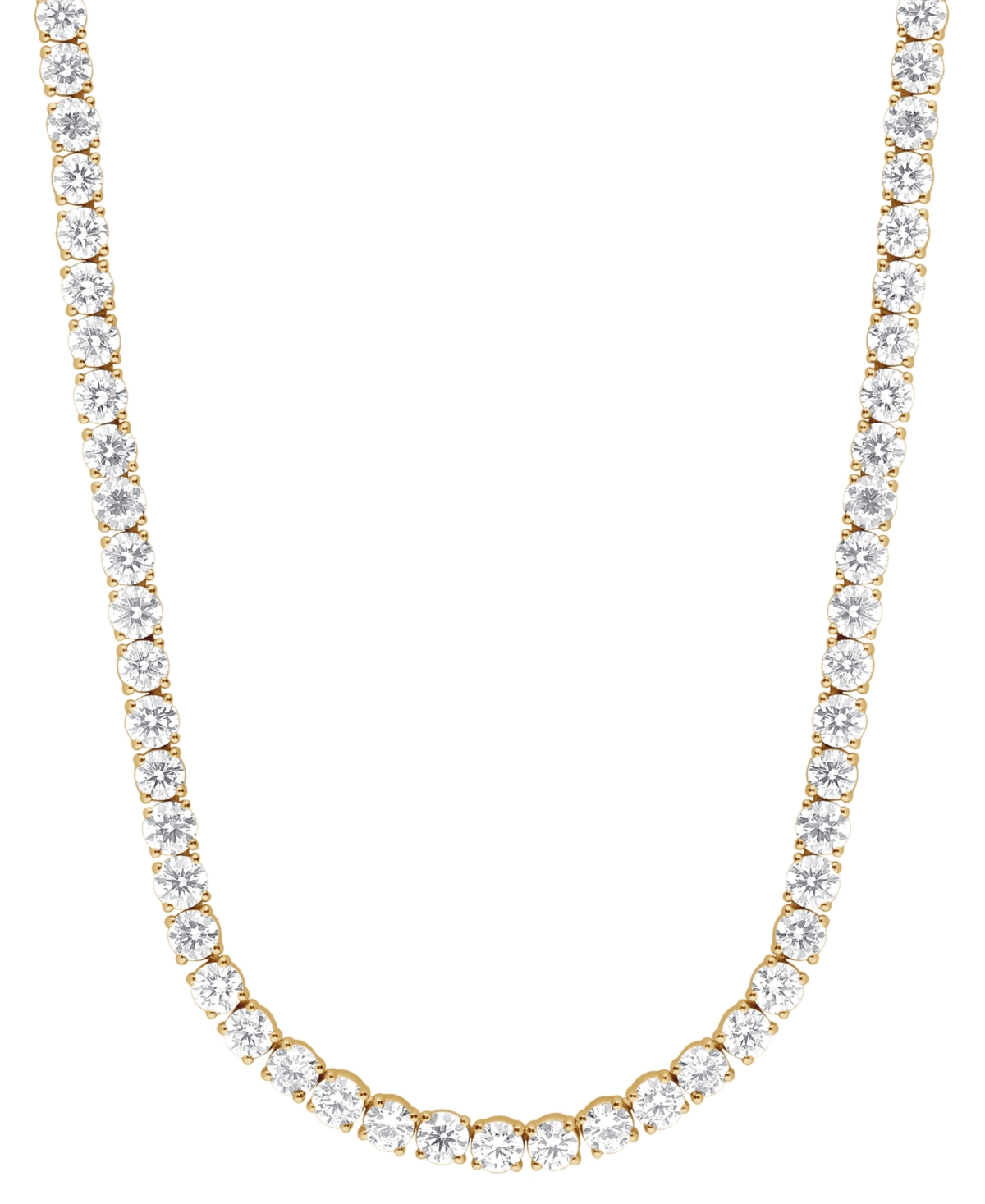 Lab Grown Diamond 18" Tennis Necklace (28-1/2 ct. t.w.) in 14k White Gold or 14k Yellow Gold - White Gold