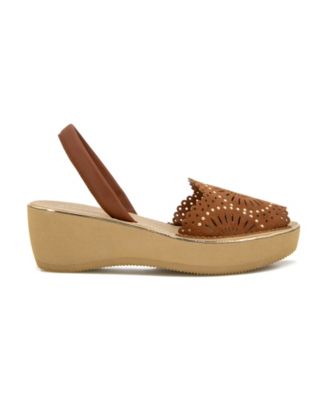 Women's Fine Glass Laser Wedge Sandals