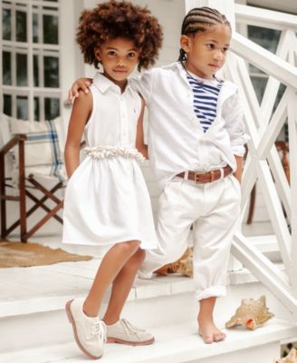 Boys' 2-7 Straight-Fit Twill Pant