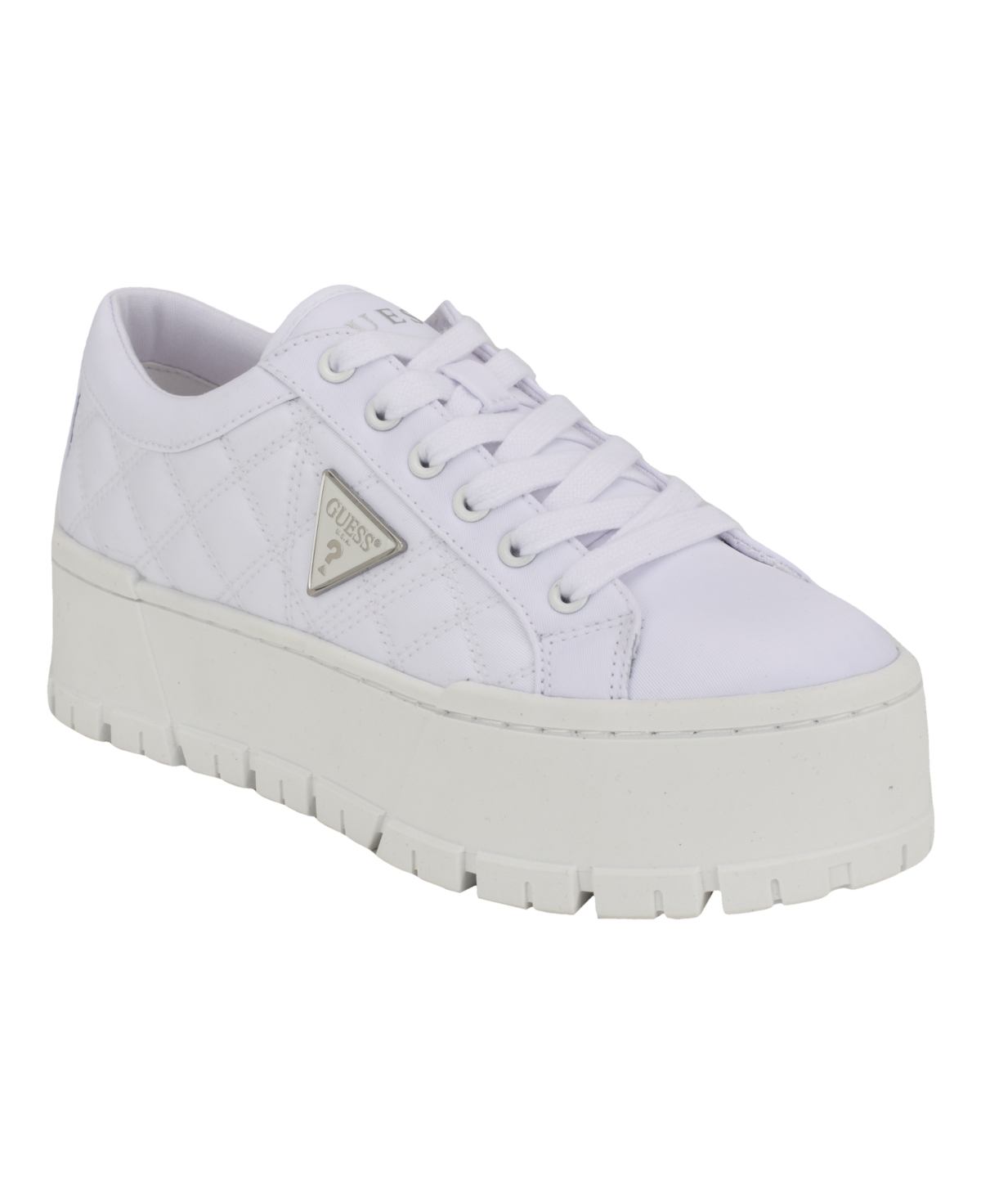 Guess Women's Tesie Tread Bottom Platform Lace Up Sneakers