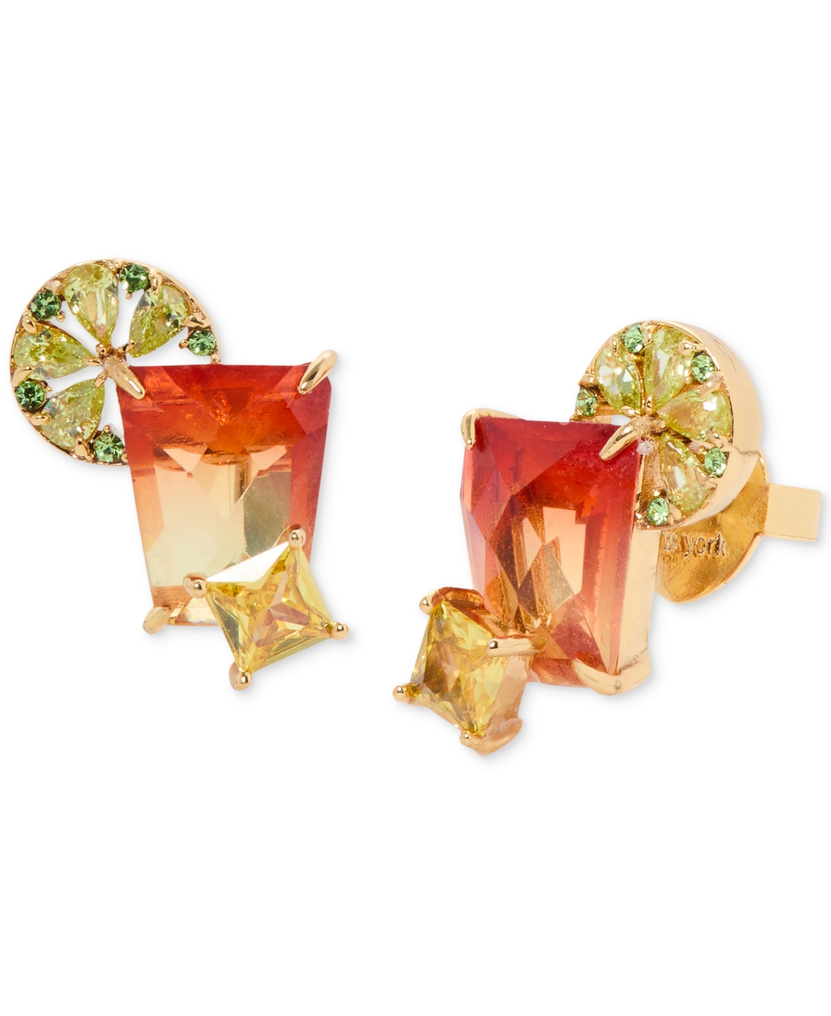 Gold-Tone Sweet Treasures Stud Earrings - Multi