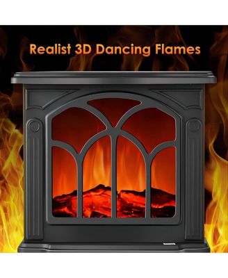 16in W Electric Fireplace Flame  Stove Heater Space Heater Indoor