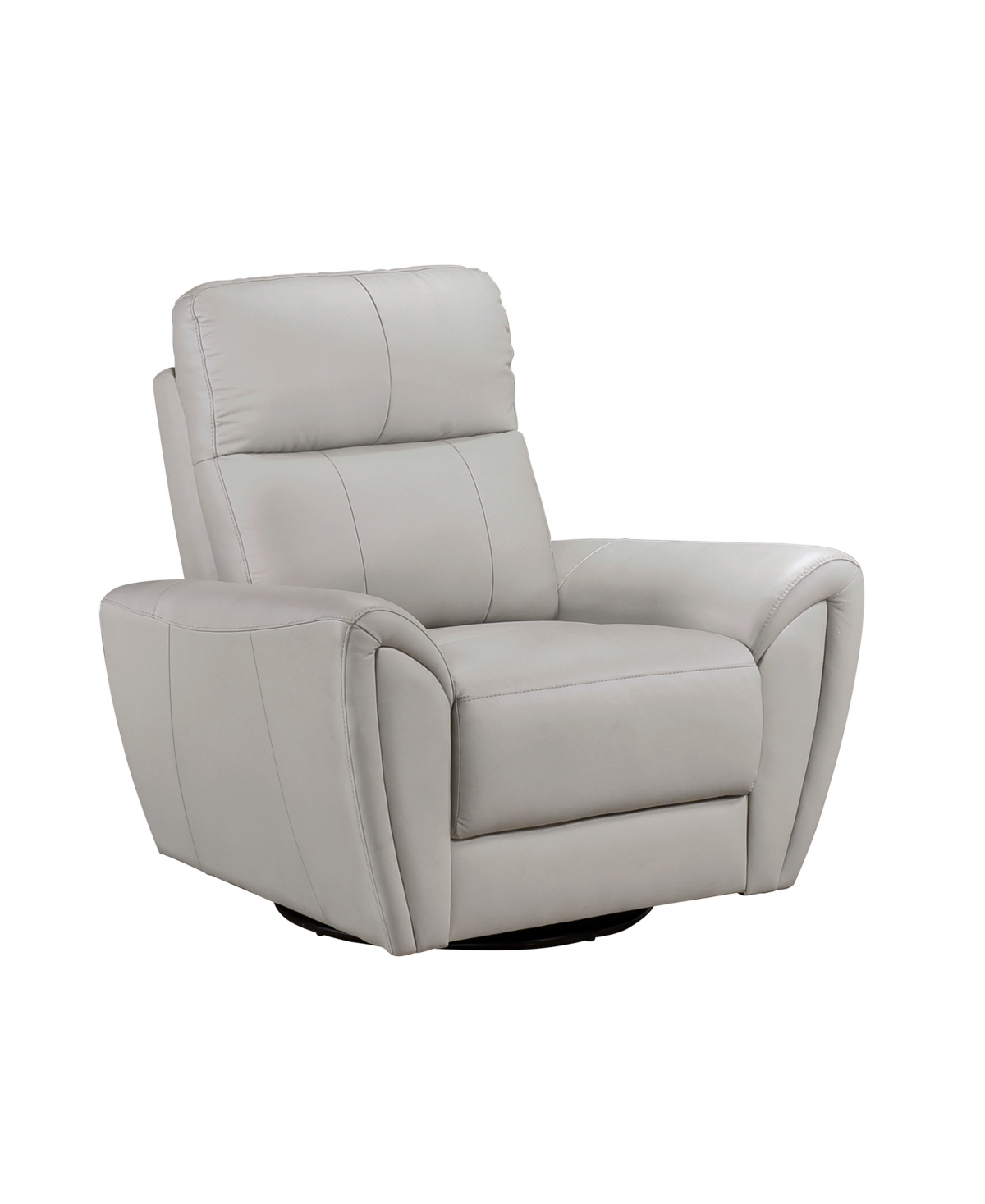 Shop Homelegance White Label Brennen 39" Leather Match Swivel Glider Chair In Gray