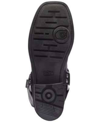 COACH Women's Tara Moto Pull-On Harness Biker Boots - Macy's