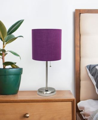 Oslo 19.5" Contemporary Bedside USB Port Feature Standard Metal Table Desk Lamp 