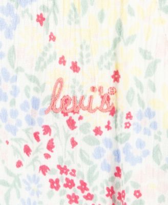 Ensemble Pantalon Et Haut à Volants Levi's Pour Bébé Fille - Style Denim Tendance Et Confortable
