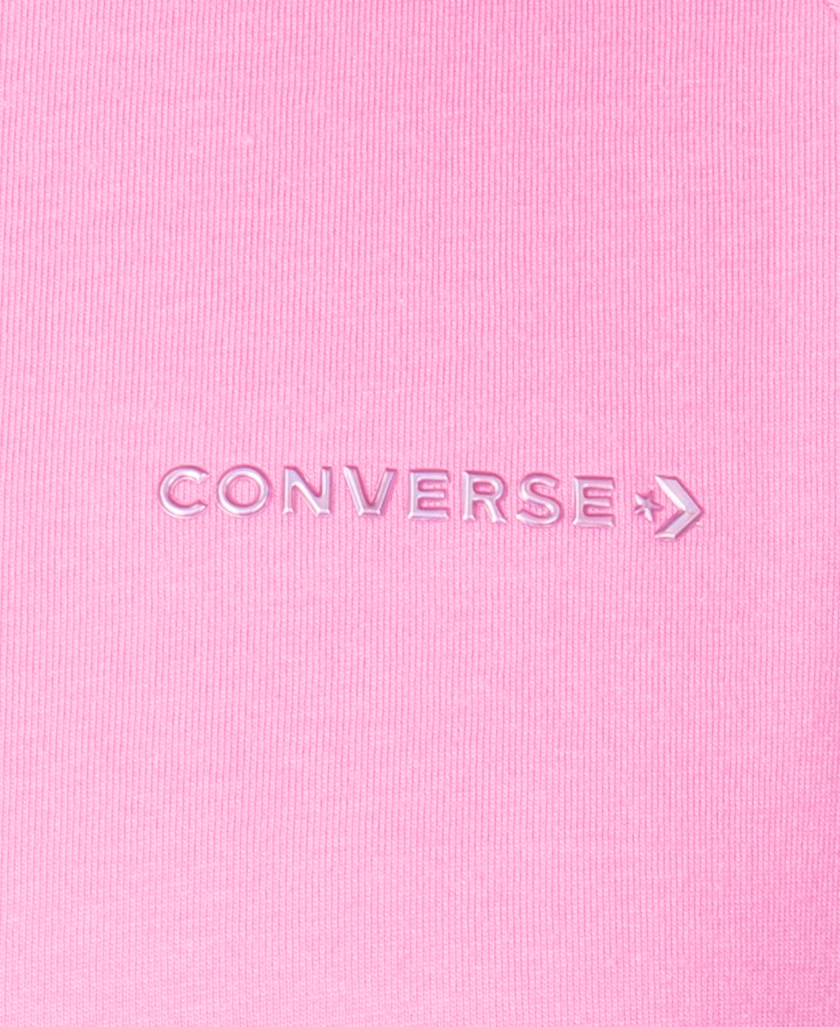 Shop Converse Girls Raglan Elastic Short Sleeve Knit Top In Oops Pink