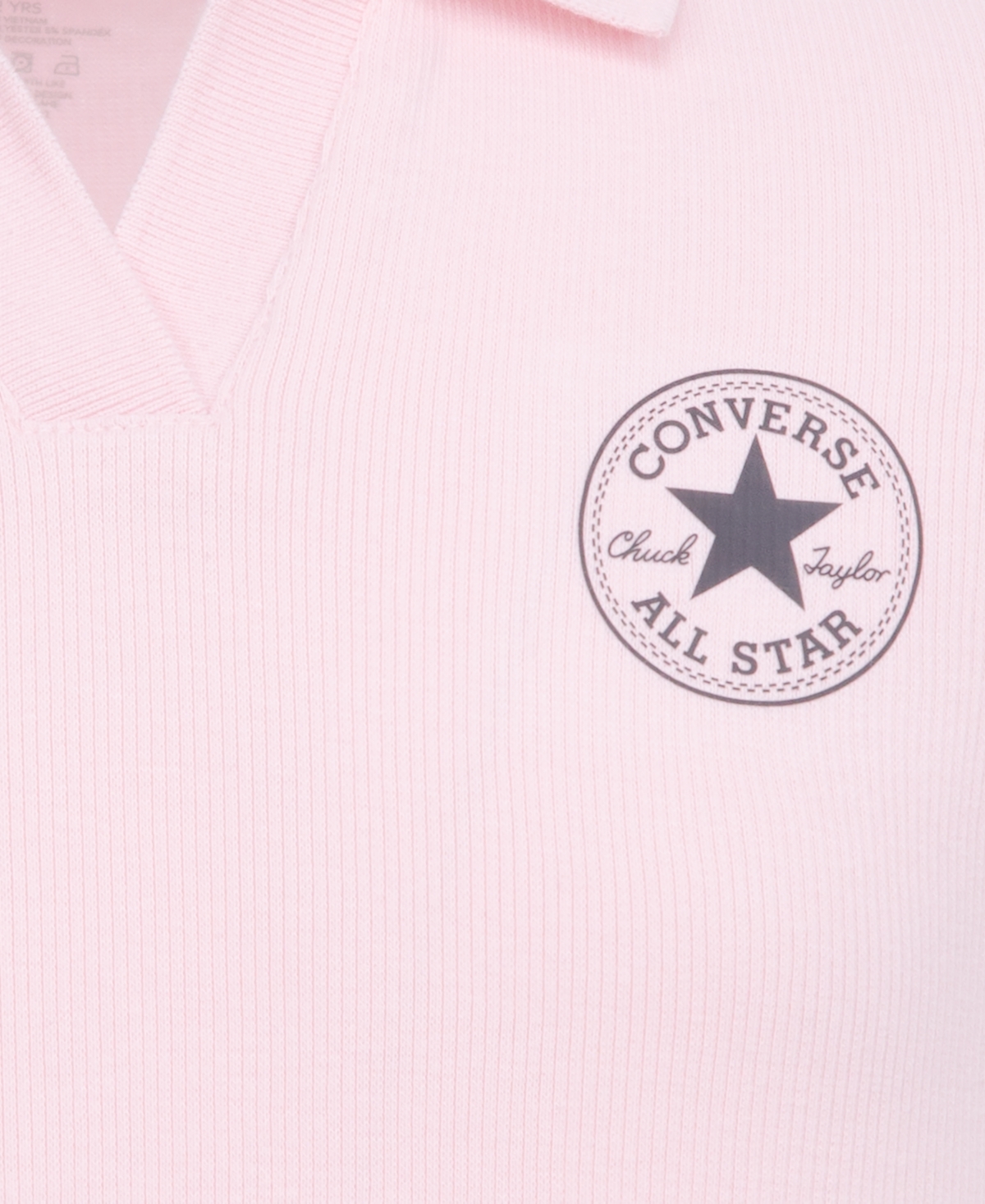 Shop Converse Girls Polo Fitted Dress In Donut Glaze