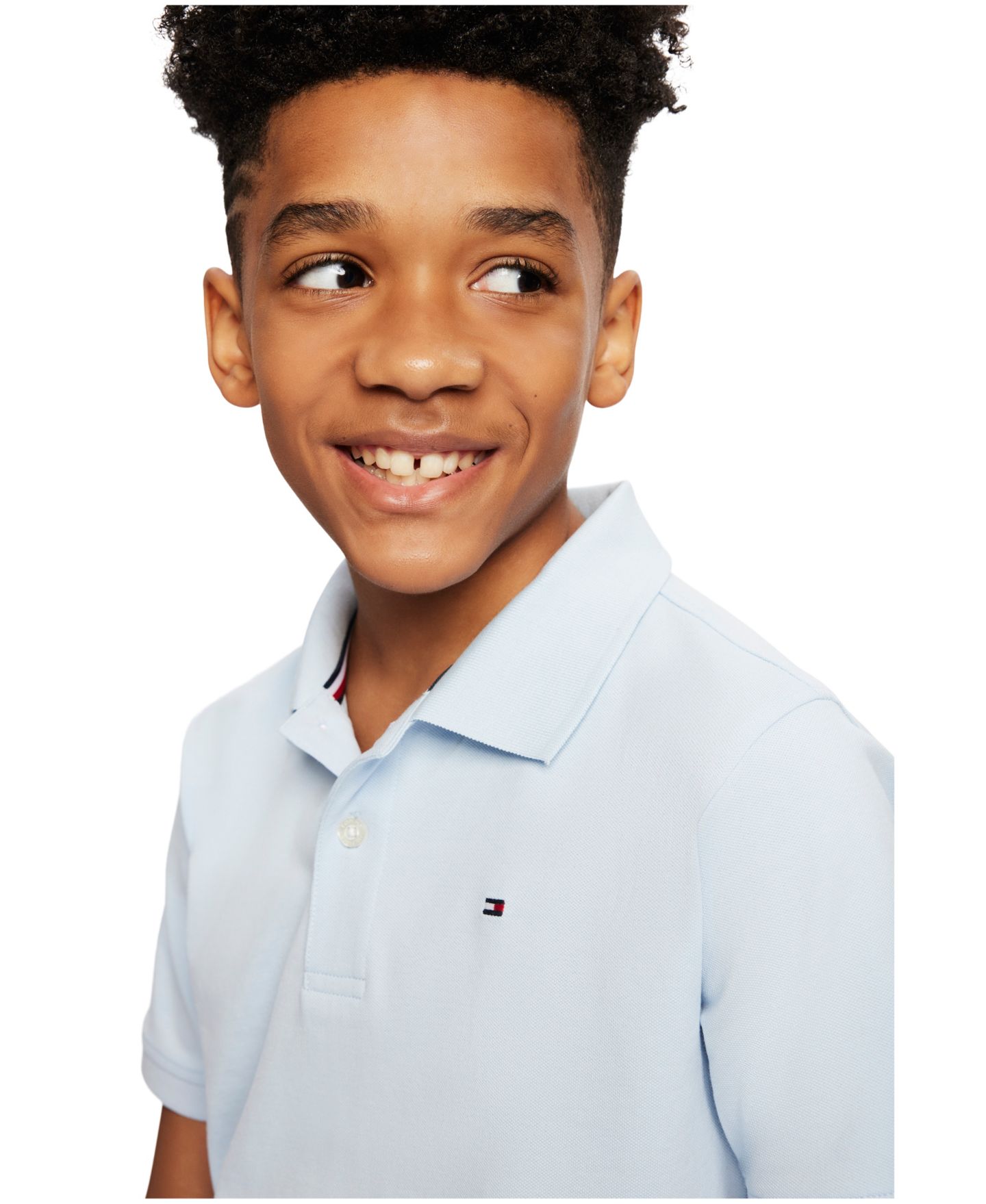 Поло Tommy Hilfiger Stretch Ivy Polo Shirt для мальчиков, цвет: Синий — фото 4