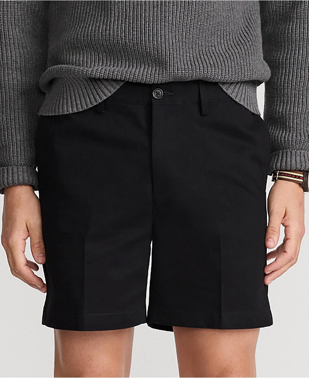 Lands' End Men's No Iron 6" Comfort Waist Plain Front Chino Short