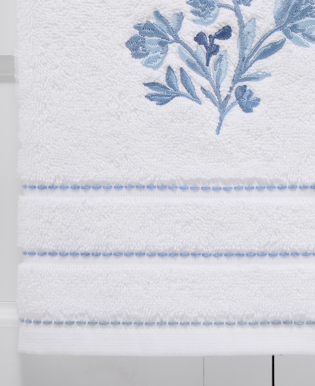 Shop Izod Mystic Floral 2-pc. Hand Towel Set, 16" X 28" In White
