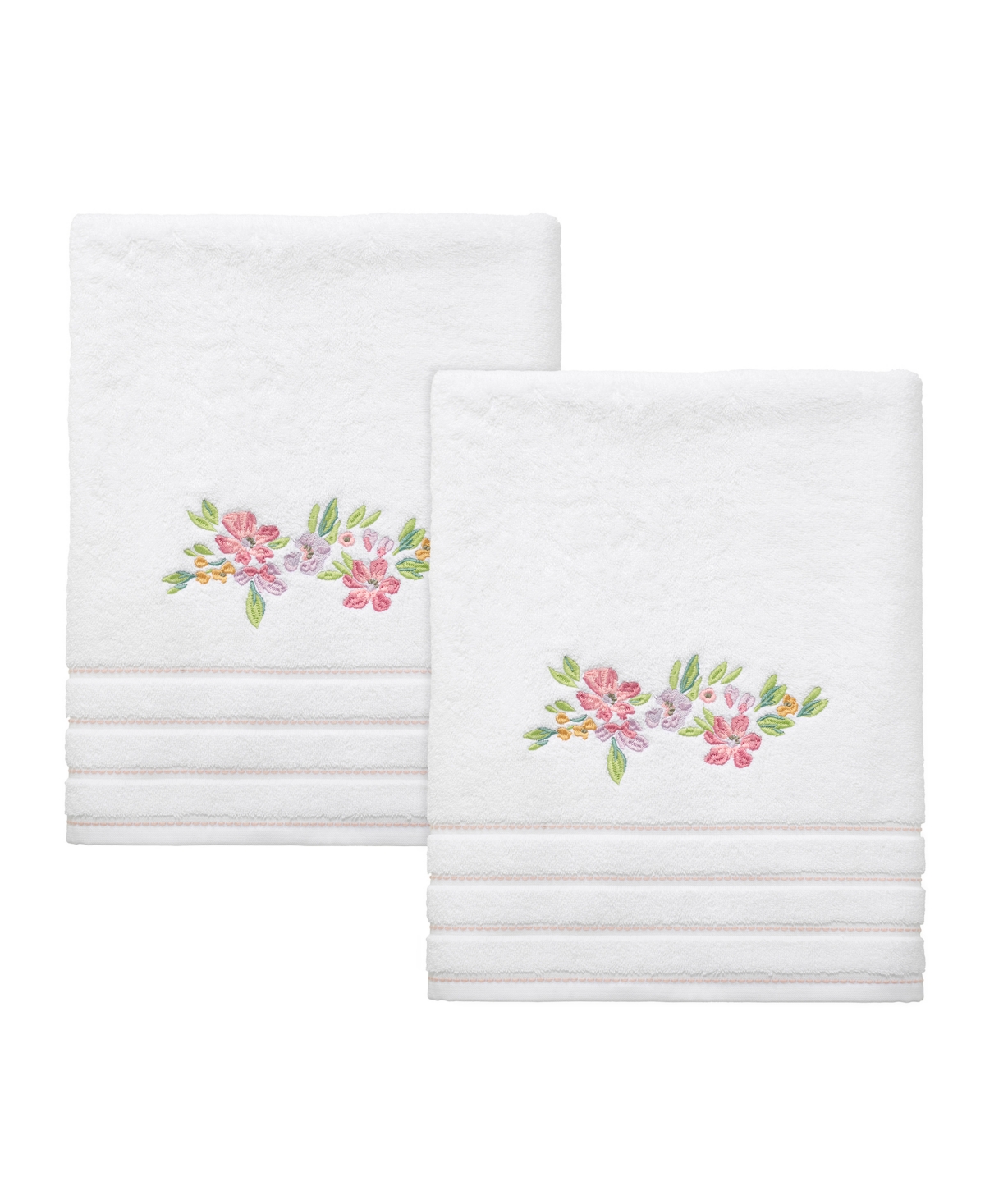 Shop Izod Catalina 2-pc. Bath Towel Set, 27" X 54" In White