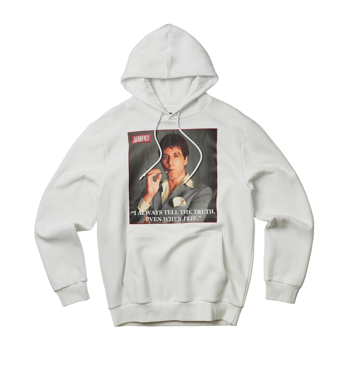ScarfaceTruth Mens Hoodie - White