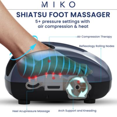 Shiatsu Foot Massager Machine with Kneading and Switchable Heat