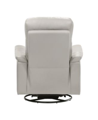 Emillia 36" Leather Swivel Glider Reclining Chair
