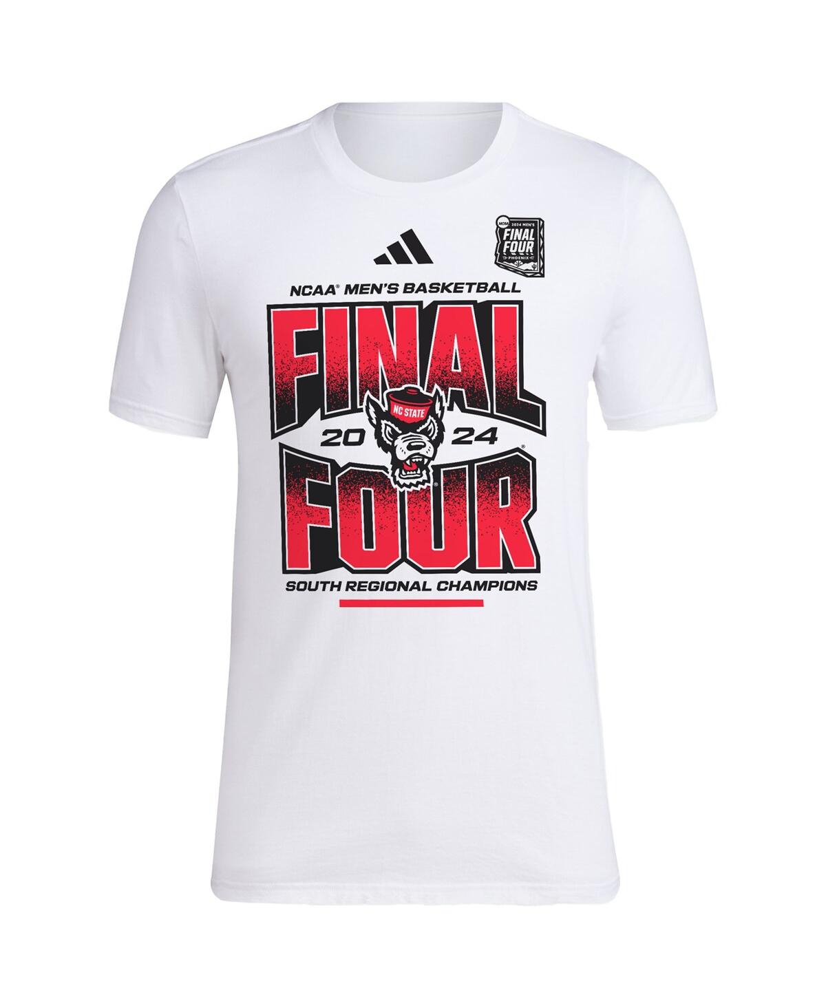 Unisex adidasNc State Wolfpack 2024 Ncaa Men's Basketball Tournament March Madness Final Four Locker Room T-Shirt - White/ncaa