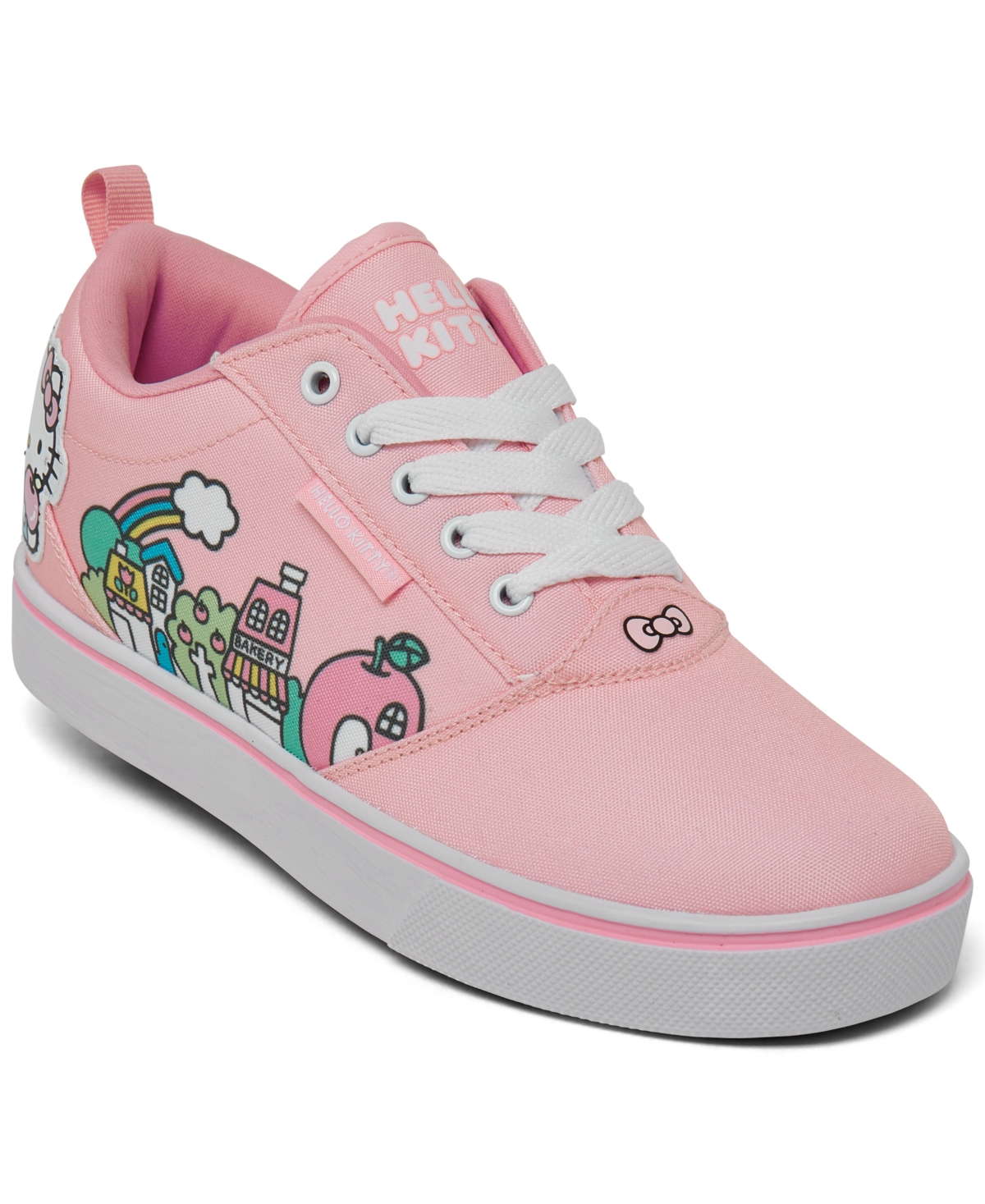 Shop Heelys Hello Kitty Little Girls' Pro 20 Wheeled Skate Casual Sneakers From Finish Line In Pink,white