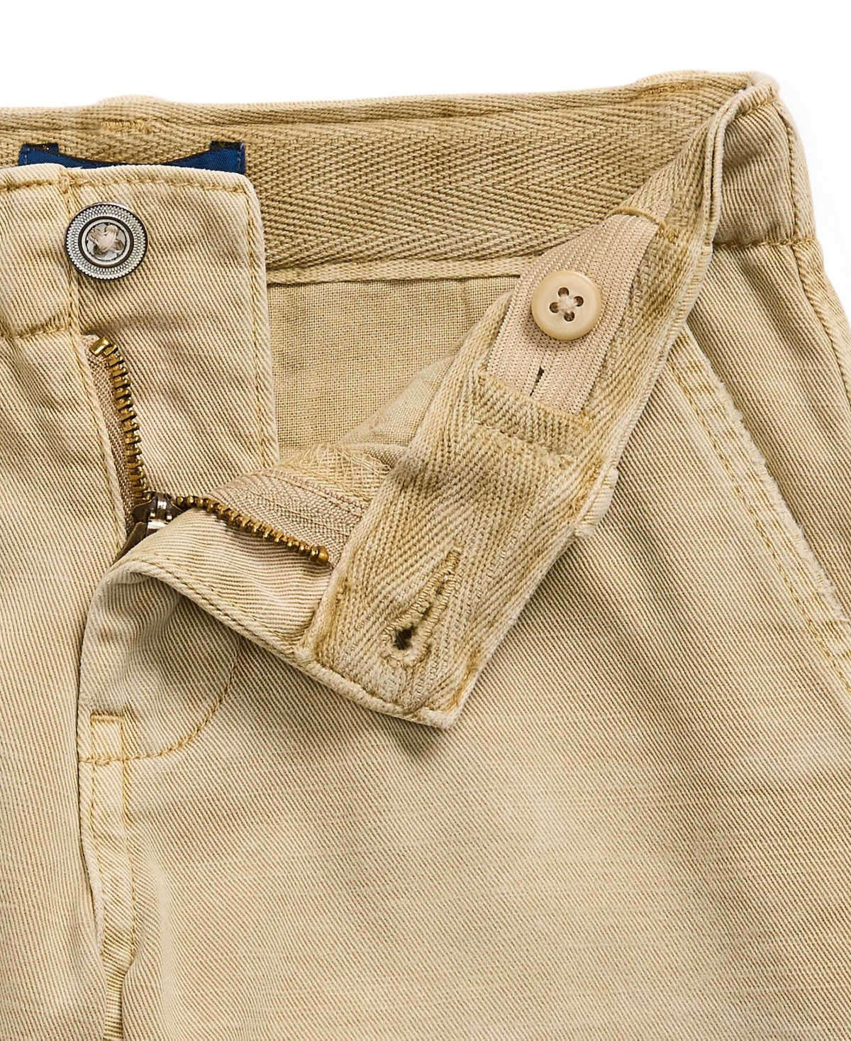 Shop Polo Ralph Lauren Toddler And Little Girls Cotton Chino Shorts In Classic Khaki