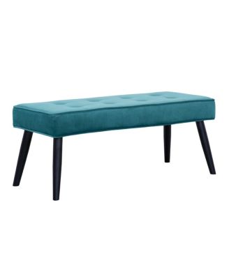 Velvet Tufted Bedroom Bench for Living Room & Entryway