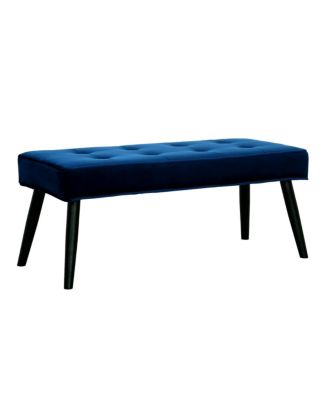 Velvet Tufted Bedroom Bench for Living Room & Entryway