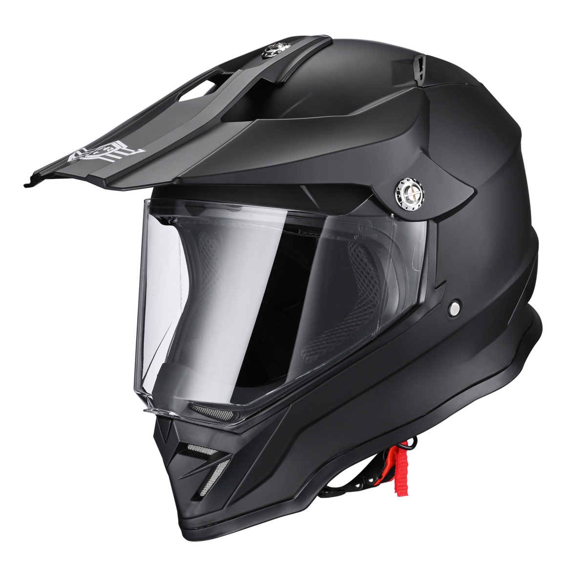 H-VEN35 Dual Sport Motorcycle Helmet Dot Approved Dirt Bike Off Road Atv - Matte black