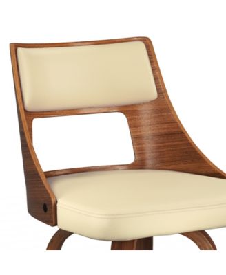 Dallyn Swivel Bar Stool (Set of 2) in Cream Pu Leather