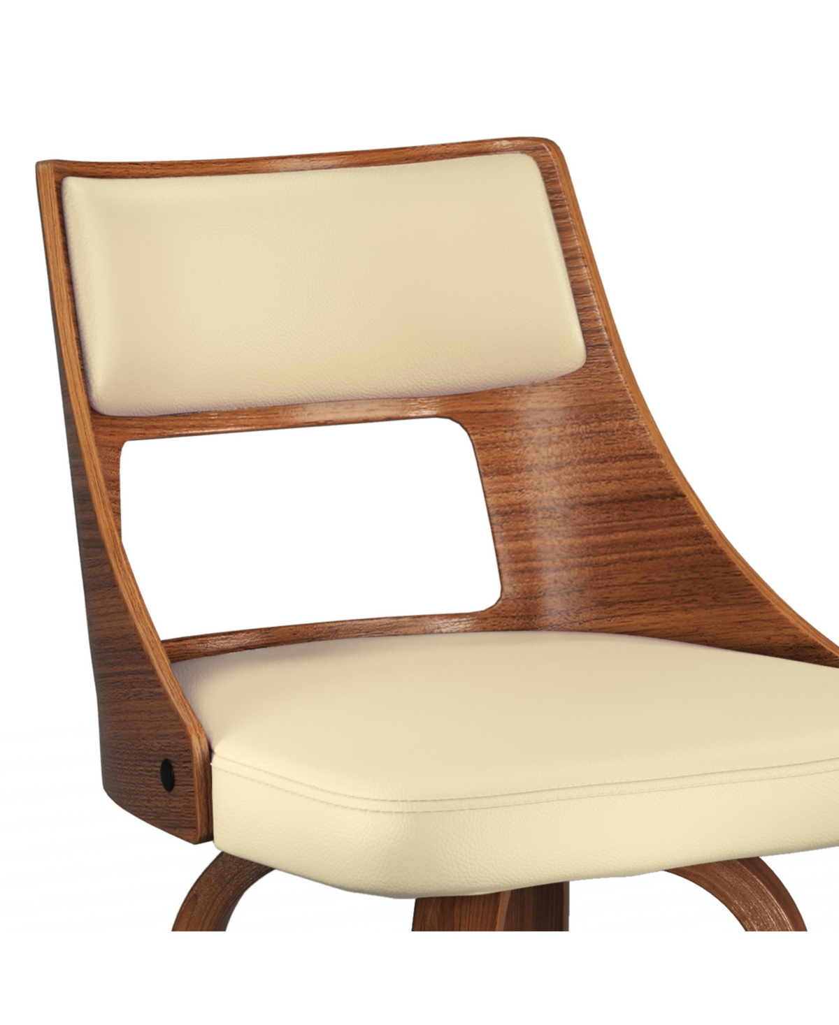 Simpli Home Dallyn Swivel Bar Stool (set Of 2) In Cream Pu Leather In Cream