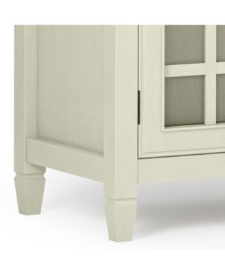 Connaught Solid Wood Low Storage Cabinet in Antique White
