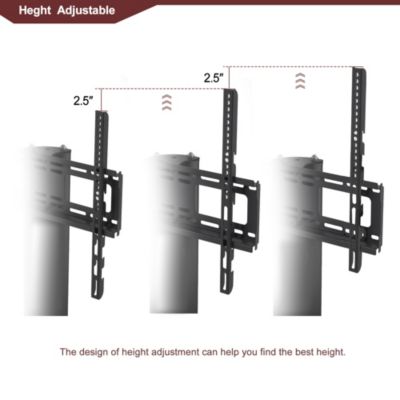 Multi-Function TV Stand Height Adjustable Bracket Swivel 3-Tier