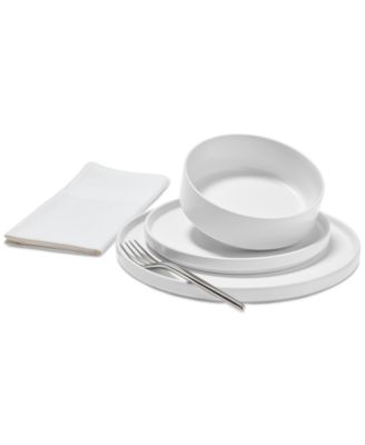 Aaden Matte Stackable 12 Pc. Dinnerware Set, Service for 4, Exclusively at Macy's