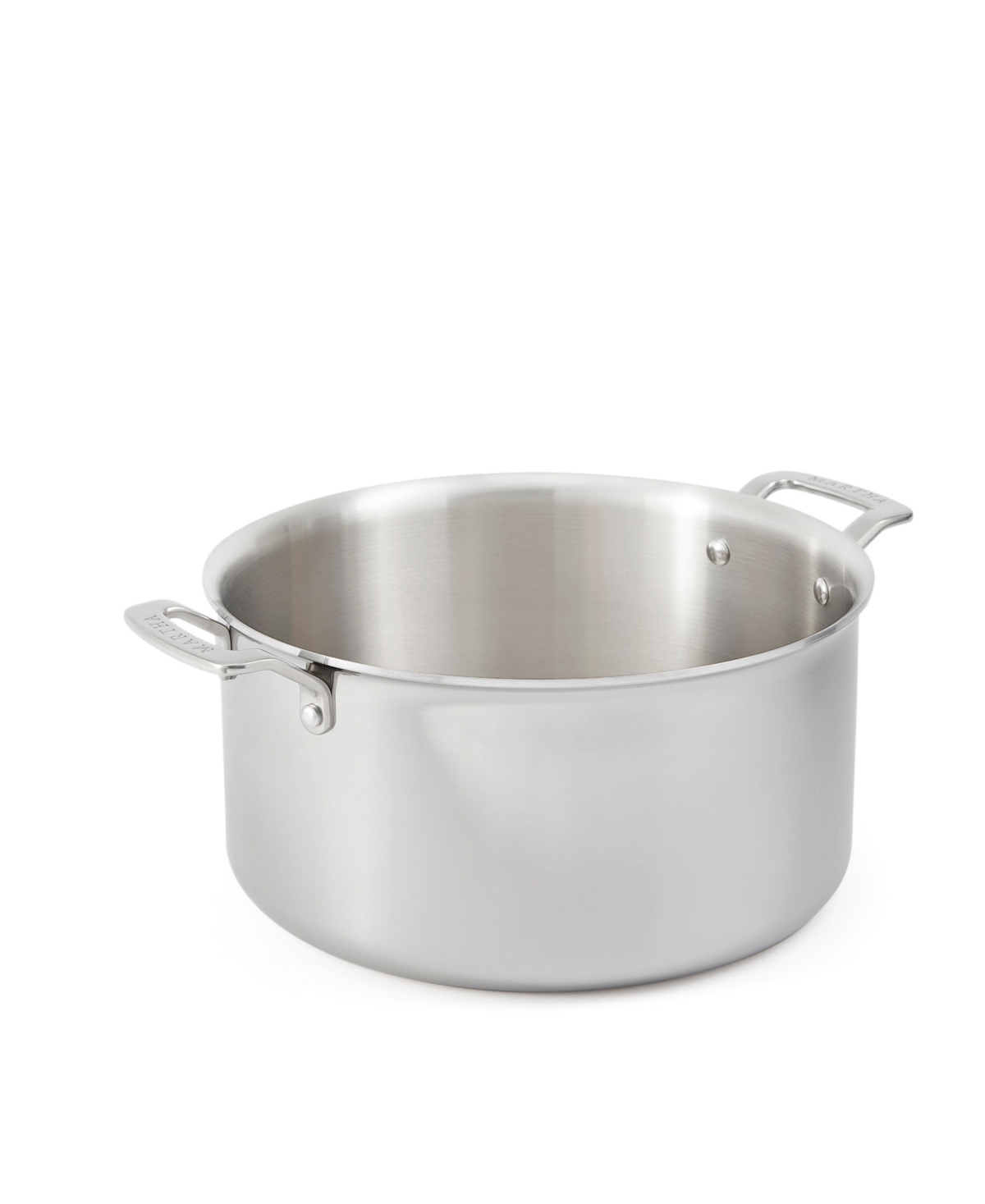 Shop Martha Stewart Collection Martha By Martha Stewart Stainless Steel 8 Qt Stock Pot With Lid In Silver