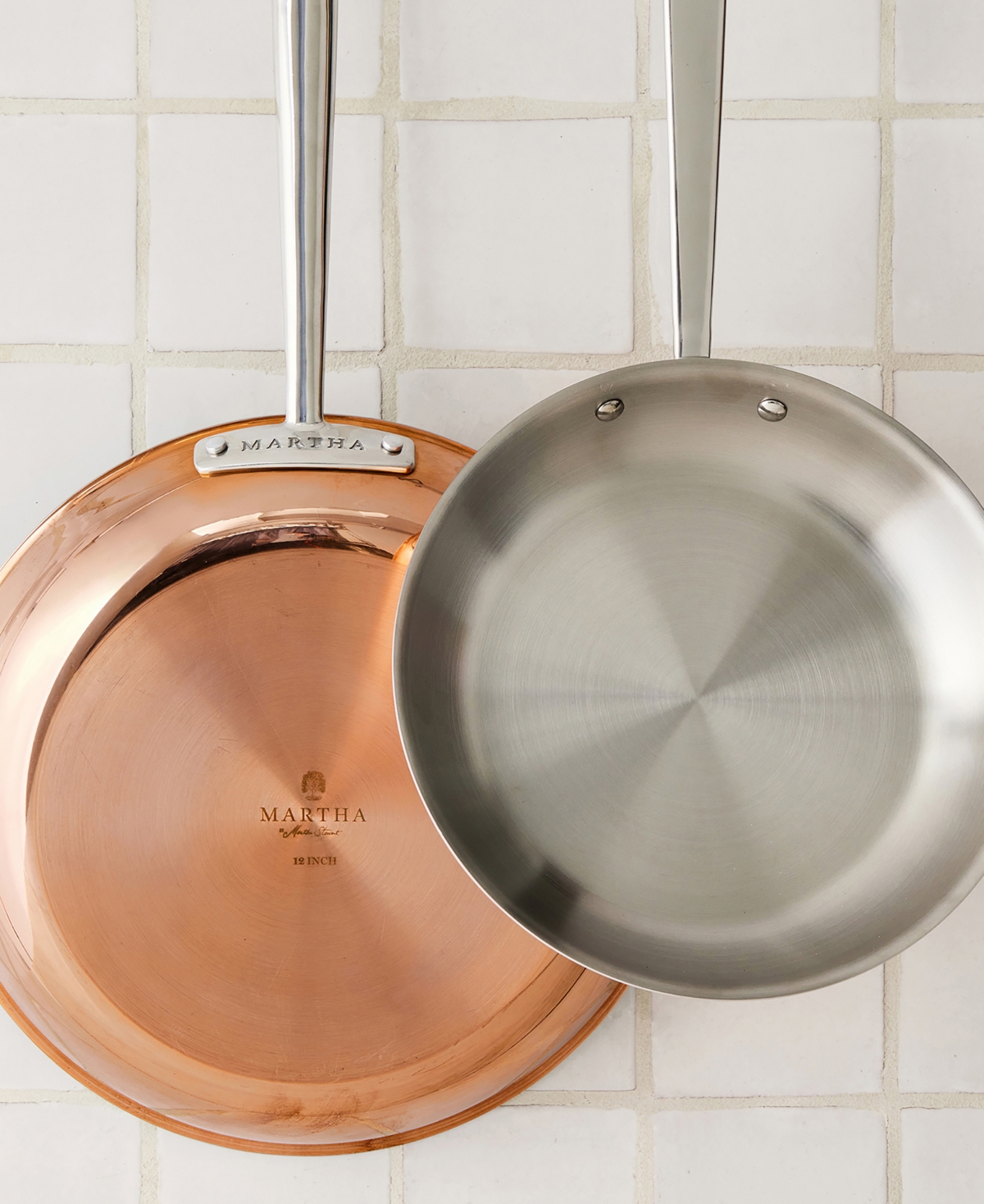 Shop Martha Stewart Collection Stainless Steel 8" Saute Fry Pan In Copper