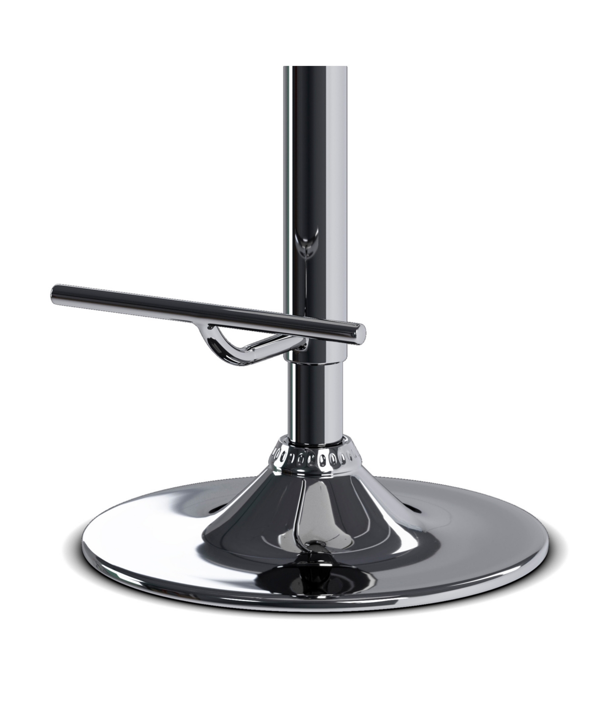 Simpli Home Marana Bentwood Adjustable Swivel Bar Stool In Deep Tan Pu Leather In Deep Tan