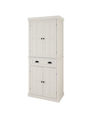 Four-Door, One-Drawer Cabinet, Field Grid Model-White