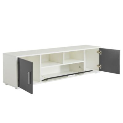 Streamdale Modern TV Stand with LED Lights