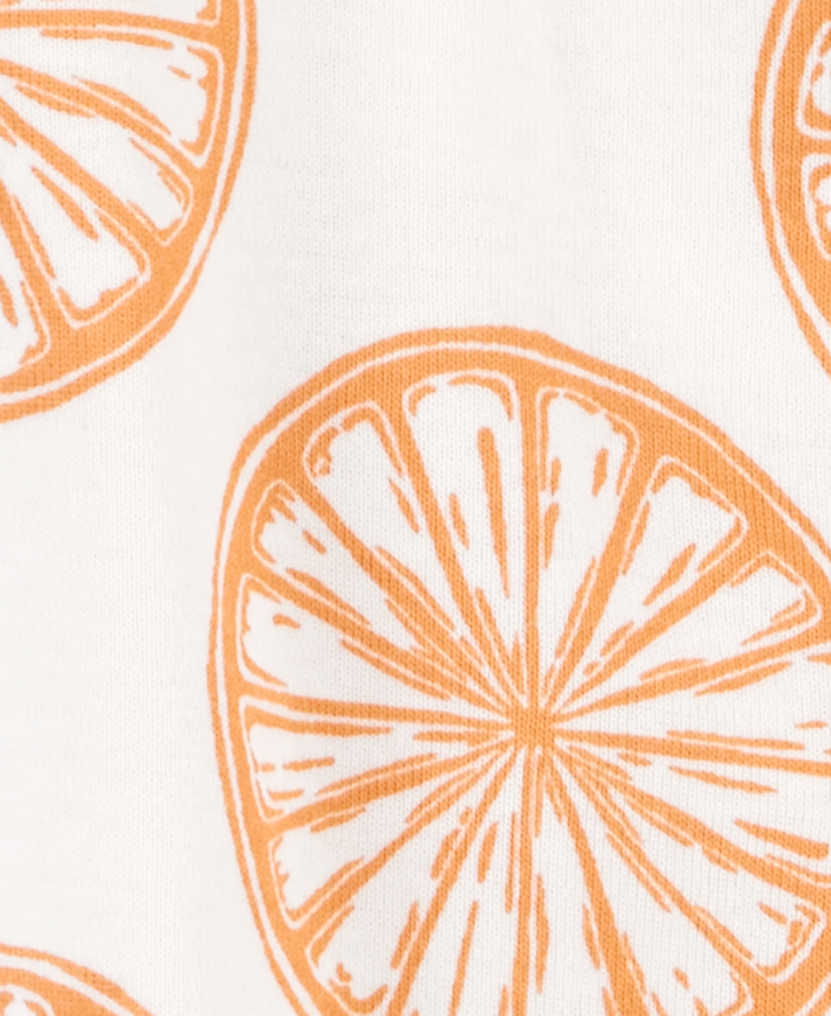 Shop Carter's Baby Girls Orange Slice-print Snap-up Cotton Romper