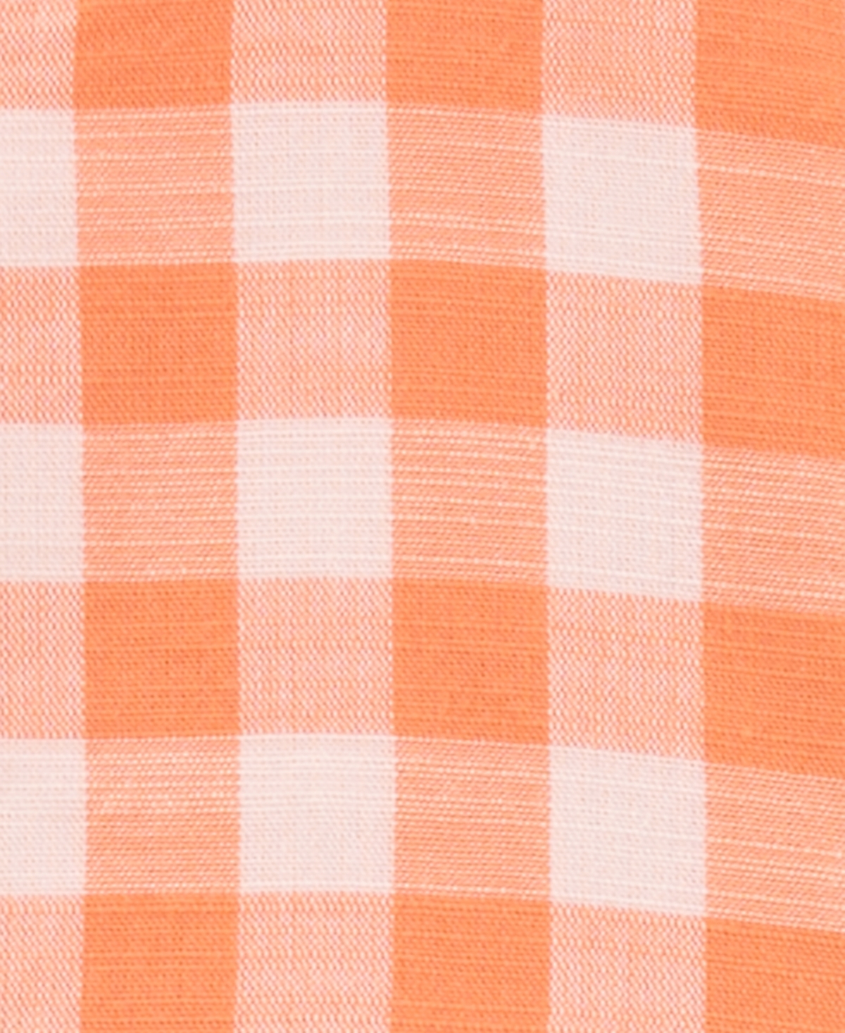 Shop Carter's Toddler Girls Gingham Poplin Cotton Romper In Orange