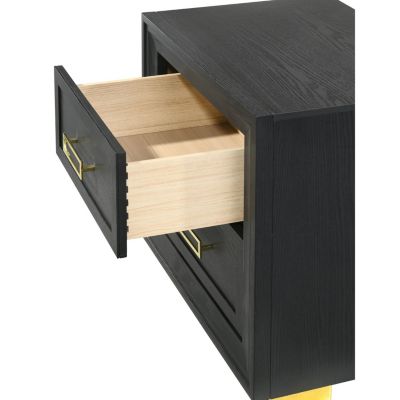 Modern Glam 2-Drawer Nightstand