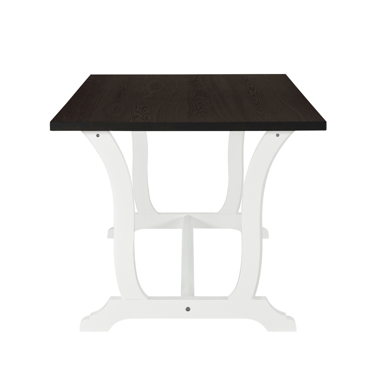 Streamdale Furniture Farmhouse 6-Piece Trestle Dining Table Set With Upholstered Dining Chairs And Bench, 5