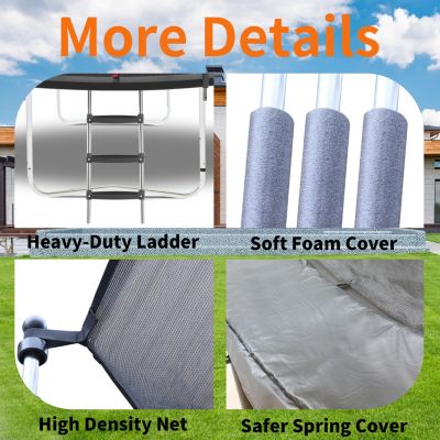 Streamdale 14FT Trampoline with Enhanced Safety & Durability