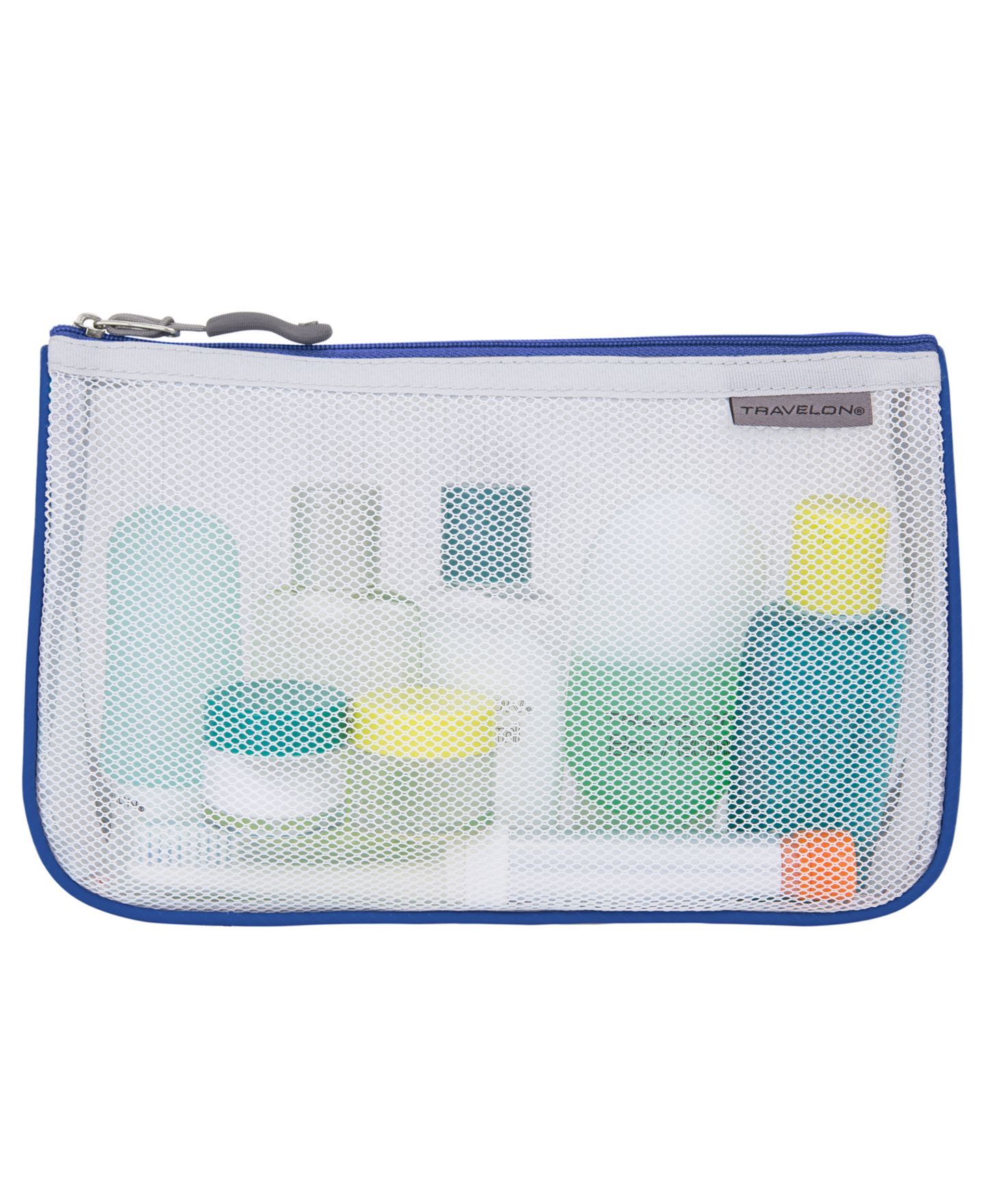 Сумки Travelon Set of 3 Assorted Piped Pouches, цвет: Cool Tones — фото 4